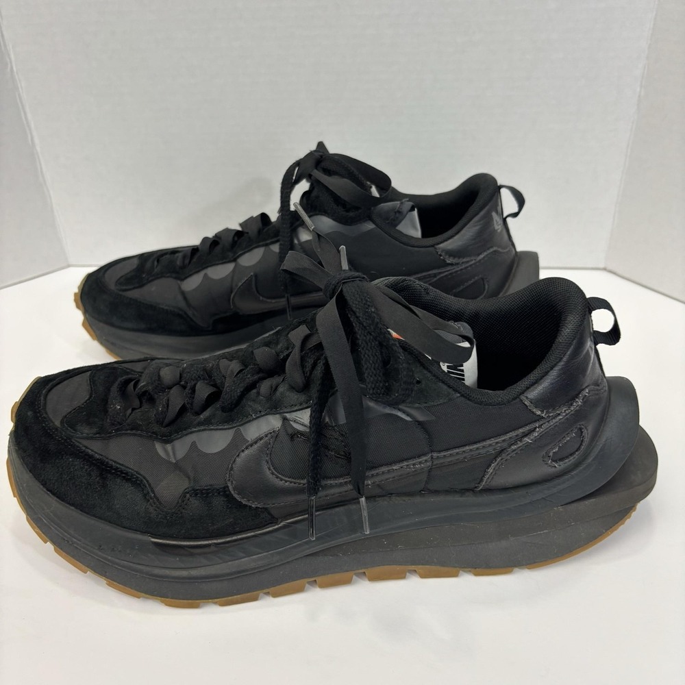 Nike Sacai Vaporwaffle Shoes Mens Size 12 Black Gum Sole Sneakers DD1875-001 - Picture 11 of 16